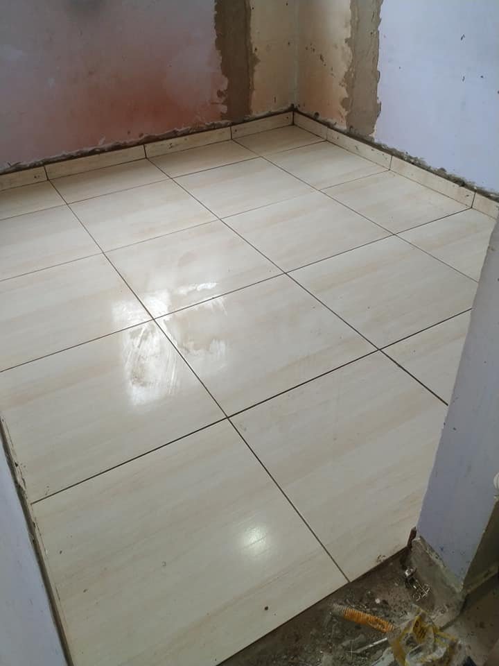 Piso grande feito pelo pedreiro no rio de janeiro